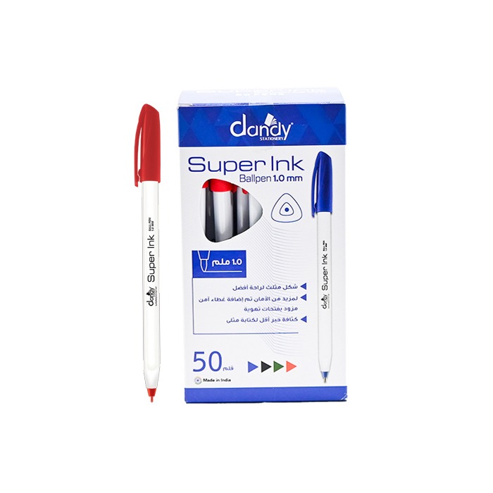 قلم جاف داندي احمر DANDY-16703/50BX