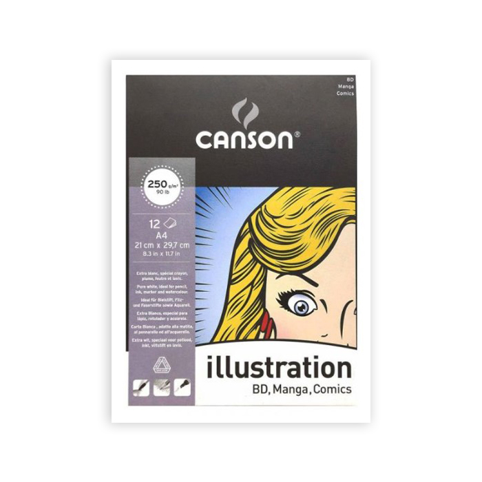 كراسة رسم كانسون 250ج illustration Manga Comics 29*7*42 A3