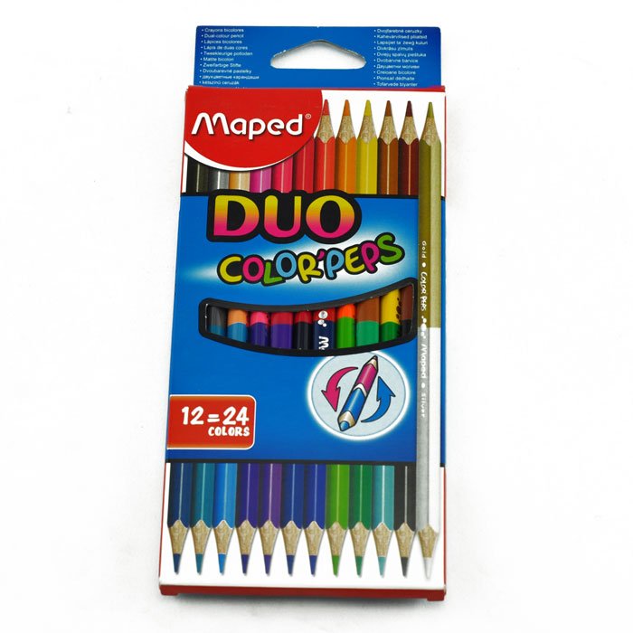 اقلام تلوين خشبية 12 لون Maped