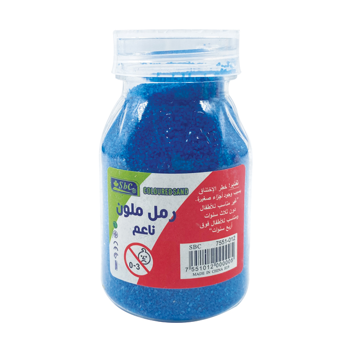 رمل خشن ملون قارورة صغيرة 180 غرام SBC 7551-012