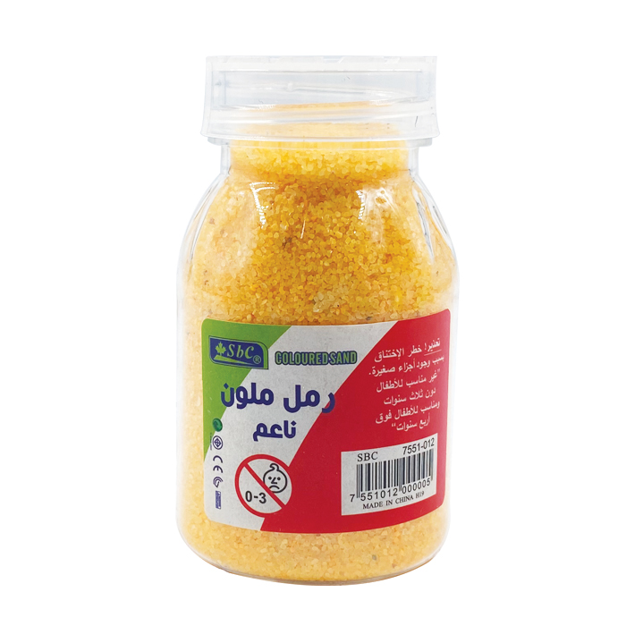 رمل خشن ملون قارورة صغيرة 180 غرام SBC 7551-012